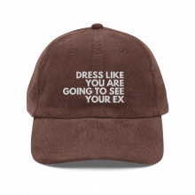 [2024 collection] DRESS LIKE YOU ARE GOING TO SEE YOUR EX // alone again LTD - corduroy hat